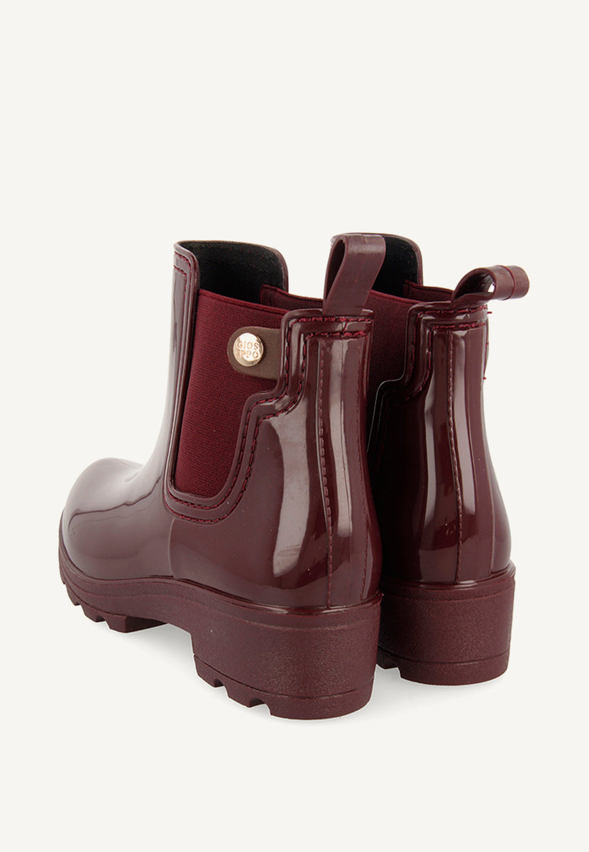 Botas de agua burdeos para mujer 40840
