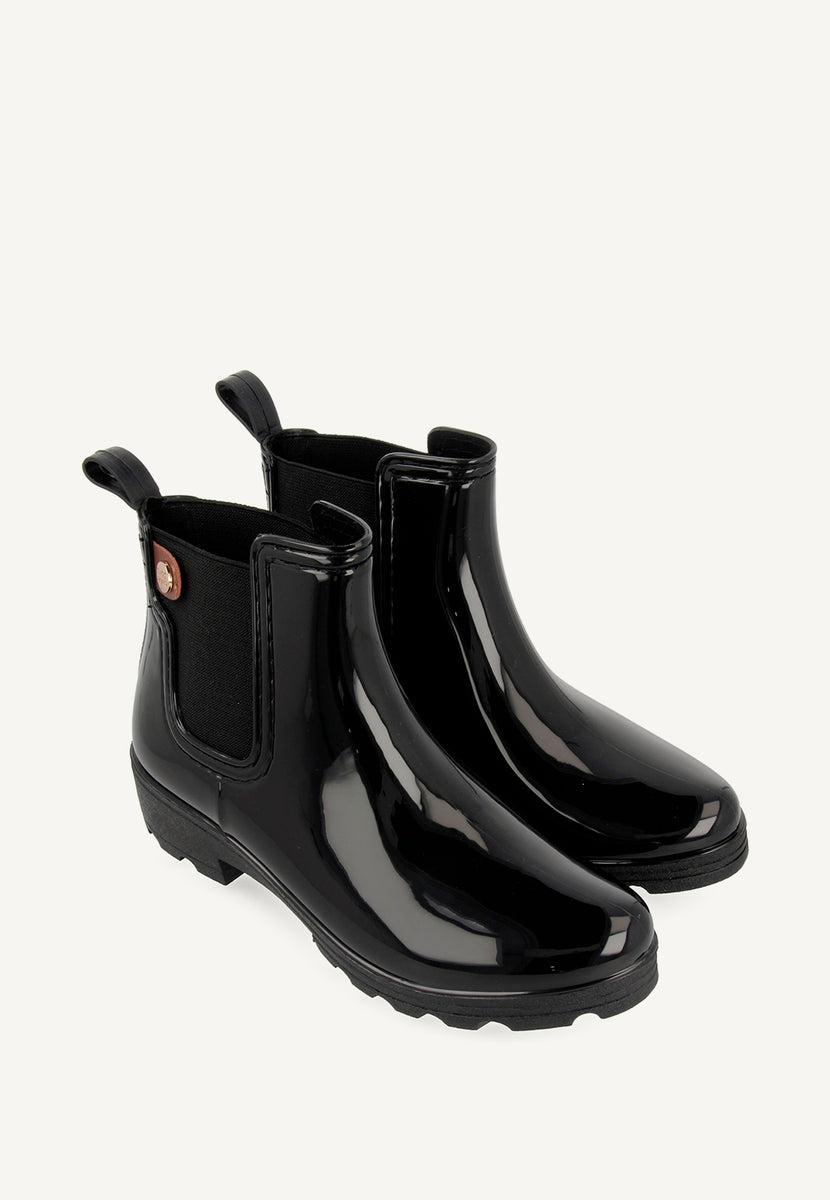 Botas de agua negras para mujer  40840