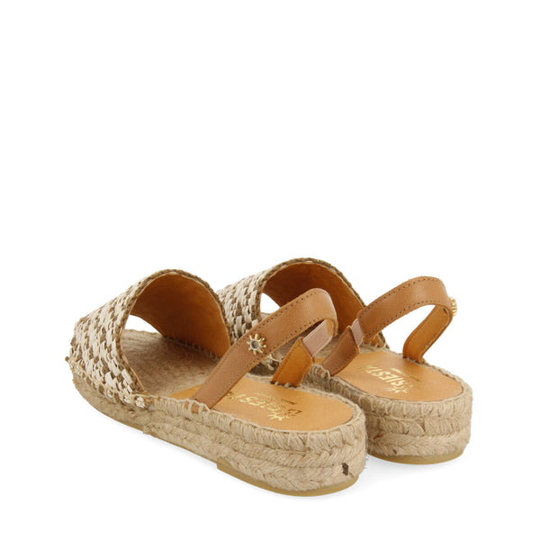 Alpargatas la siesta en color natural para mujer prisca