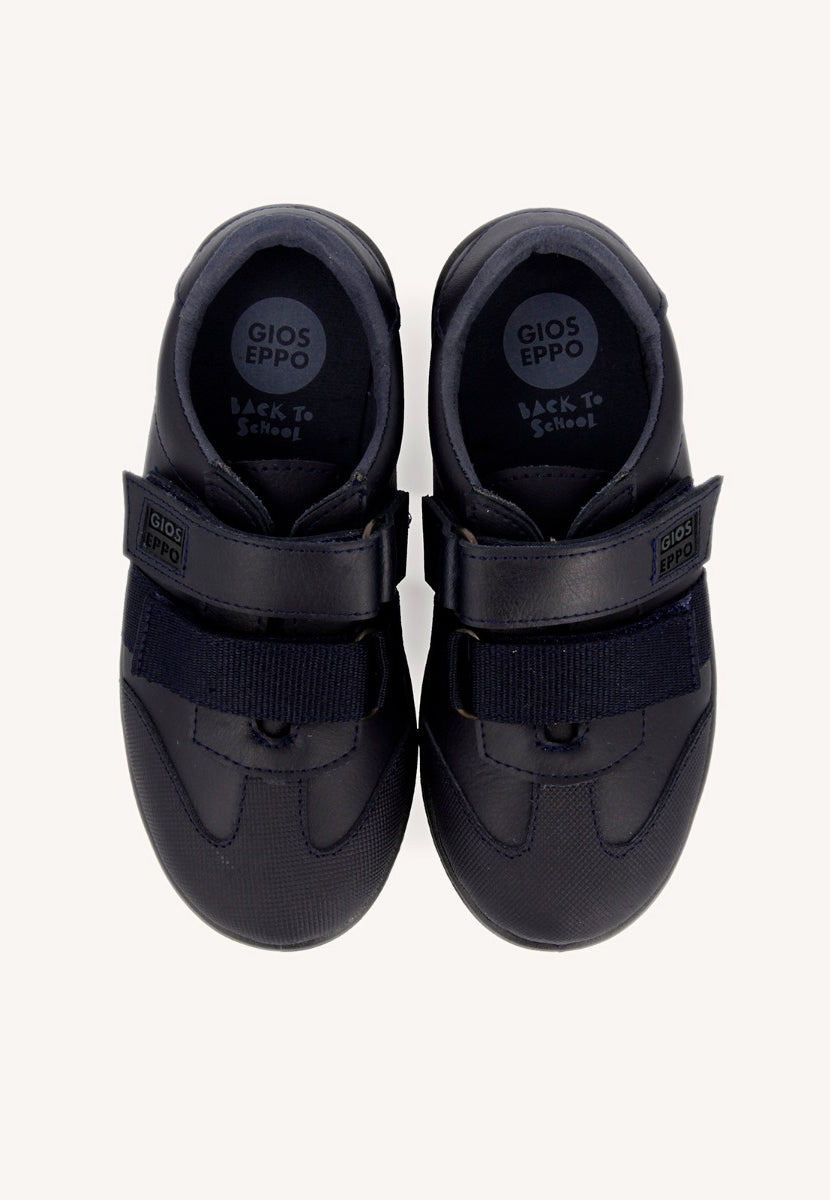 ZAPATOS COLEGIALES DE PIEL EN MARINO SALCHA