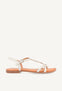 Sandalias de tiras finas blancas para mujer NAVASSA
