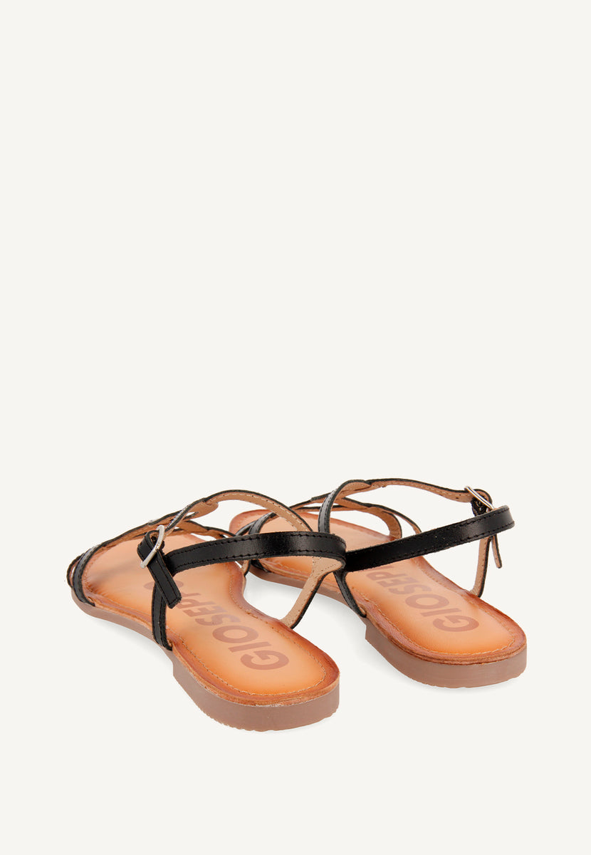 Sandalias de tiras finas negras para mujer NAVASSA