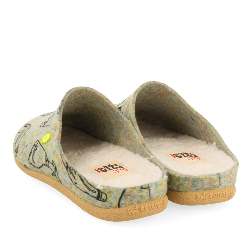 ZAPATILLAS DE ESTAR POR CASA DE LA COLECCIÓN HOT POTATOES LUNGAU
