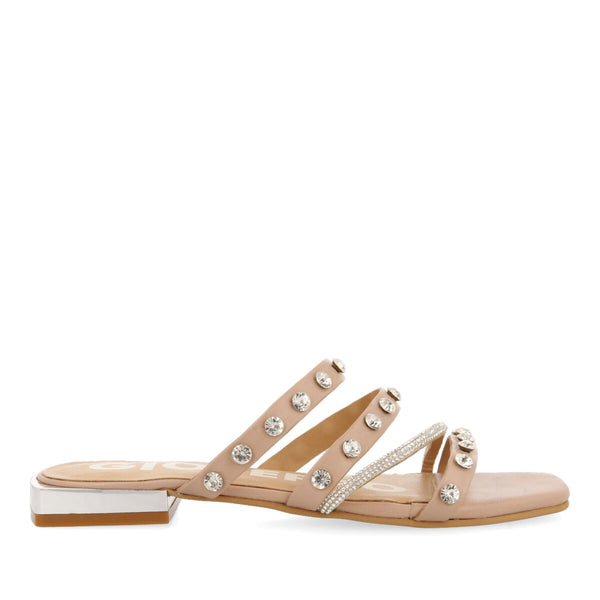 SANDALIAS COLOR NUDE DE TIRAS PARA MUJER BRISBANE
