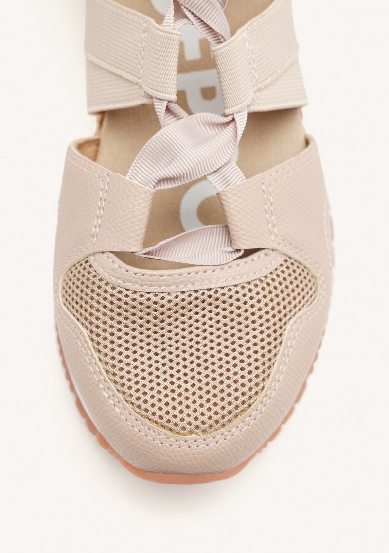 SNEAKERS BEIGE TIPO ESPADRILLE PARA MUJER LIZARDA