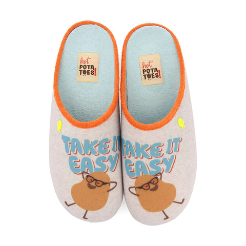 ZAPATILLAS DE ESTAR POR CASA HOT POTATOES GRIS ELLICOTT