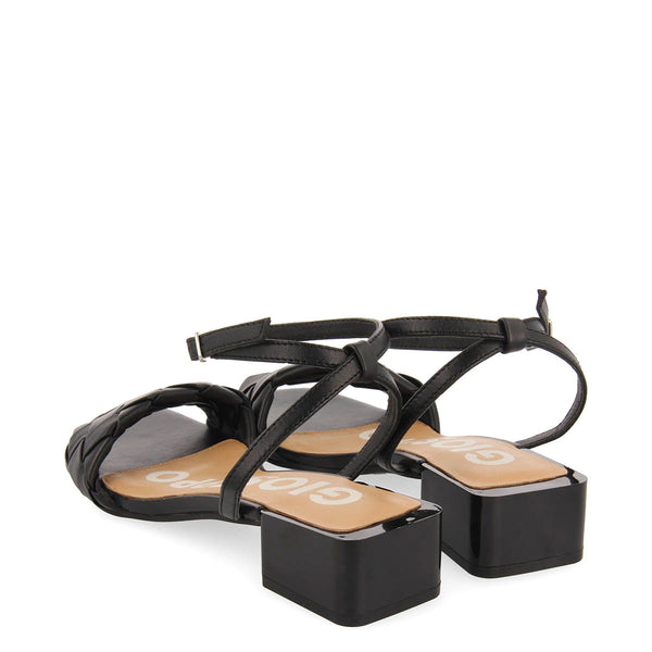 SANDALIAS COLOR NEGRO CON DETALLE DE TRENZADO PARA MUJER CRAIBAS