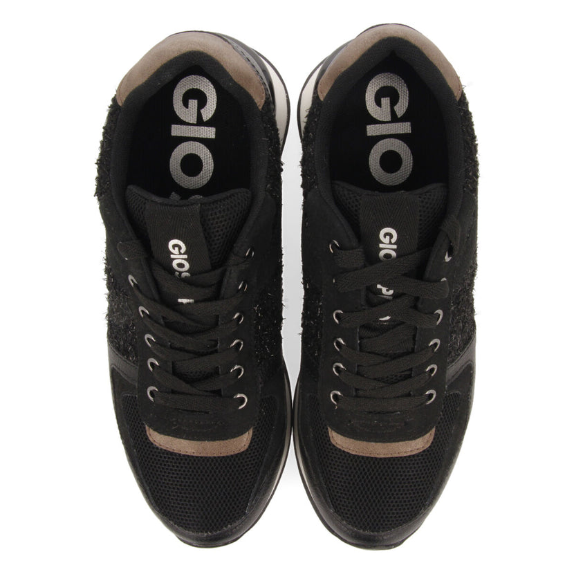 Sneakers nere monocolore da donna lellig con zeppa interna