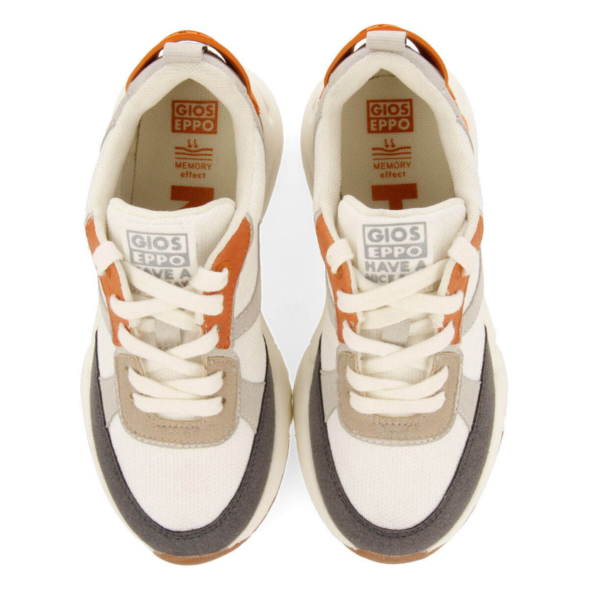 Sneakers off-white con suela alta para niño resende