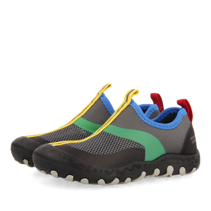 Sandalias deportivas grises tipo californiana para niño sapezal