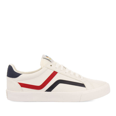 SNEAKERS MULTICOLOR CON DETALLES EN AZUL MARINO Y ROJO PARA HOMBRE UZESTE
