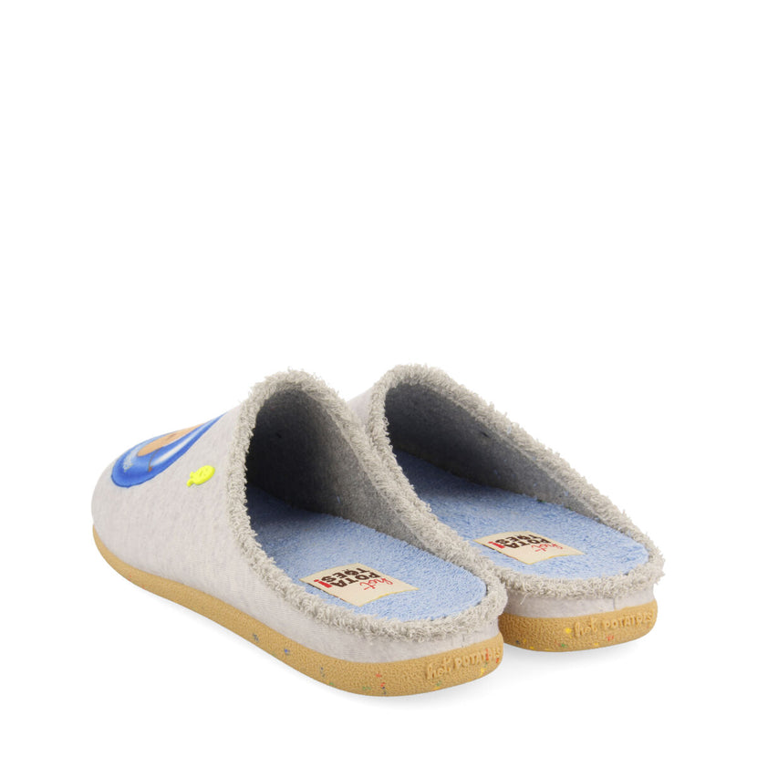 Zapatillas de estar por casa gris itapevi