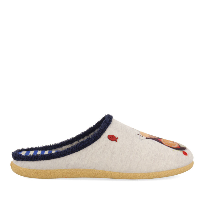 Zapatillas de estar por casa gris abaete