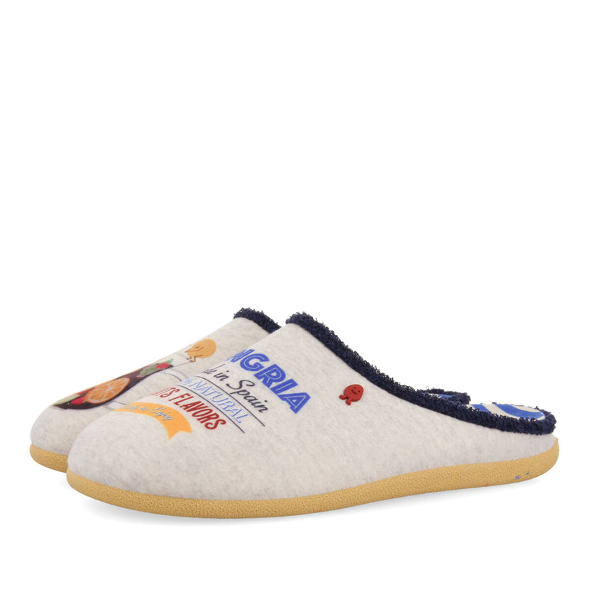 Zapatillas de estar por casa gris abaete