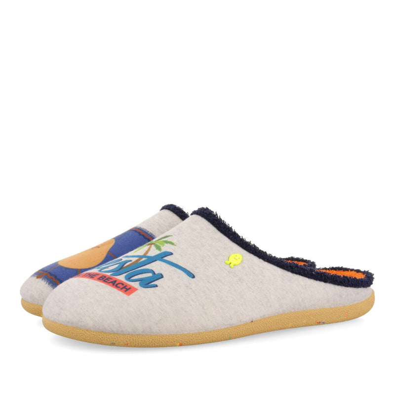Zapatillas de estar por casa gris padang