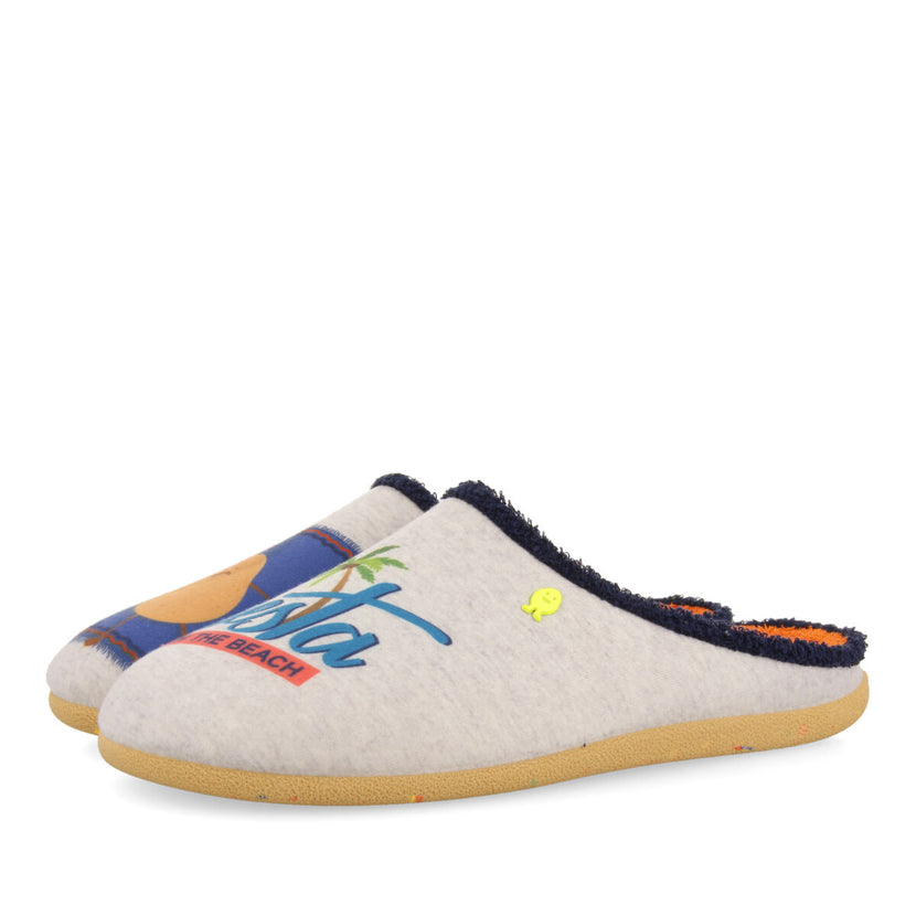 Zapatillas de estar por casa gris padang