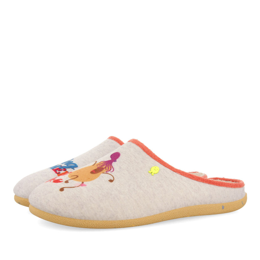 Zapatillas de estar por casa gris tengah