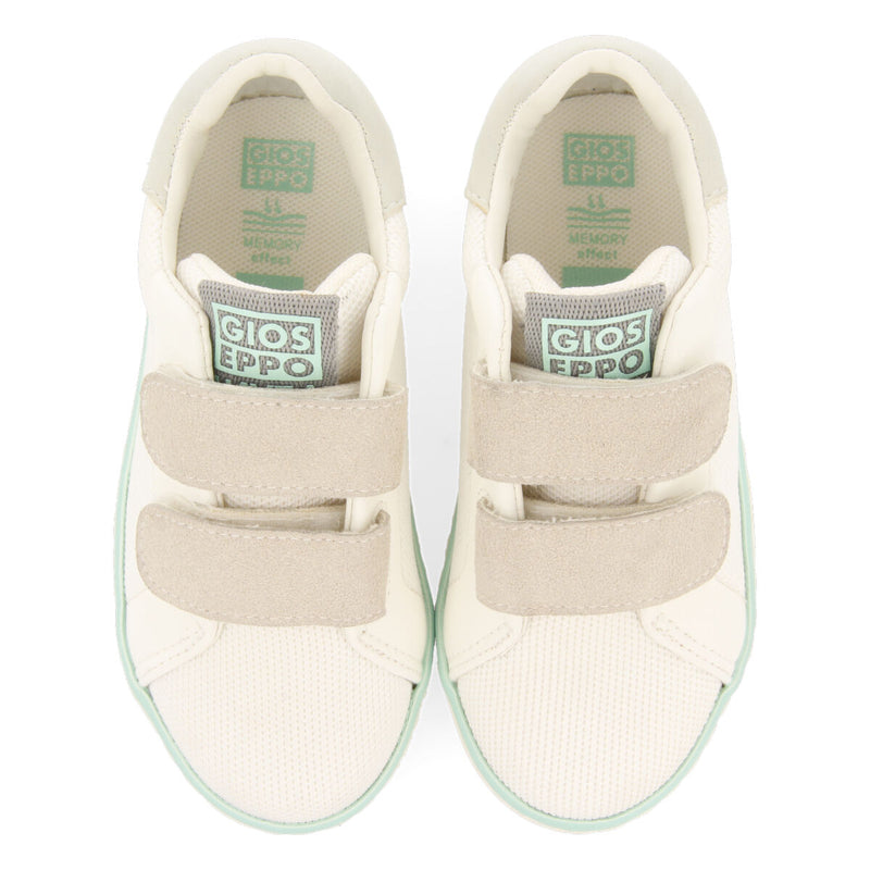 Sneakers blancas con base de rejilla para niña joaima