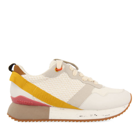 SNEAKERS BLANCAS CON TEXTURAS Y DETALLES PARA MUJER LUZON