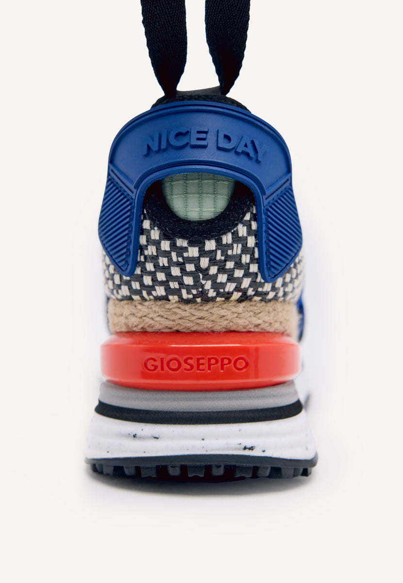 Sneakers negras tipo espadrille con cuña para mujer coinches