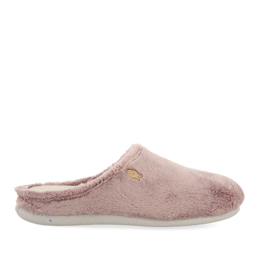 Zapatillas de estar por casa infantiles de pelo malva cavour