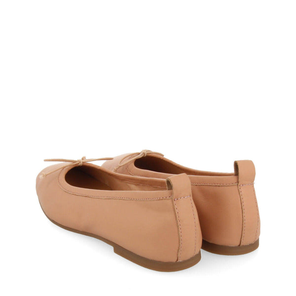 Ballerines nude en peau pour femme pierbach