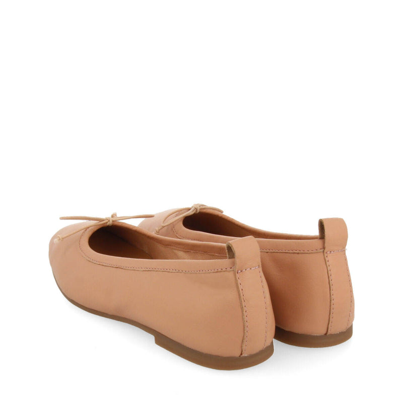 Ballerines nude en peau pour femme pierbach