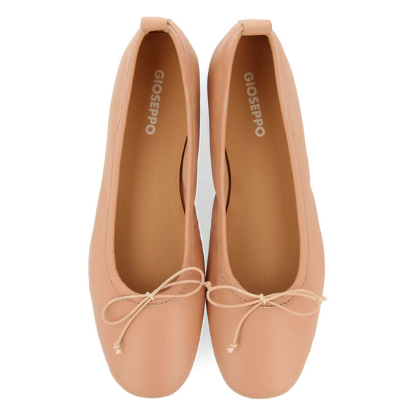 Ballerines nude en peau pour femme pierbach