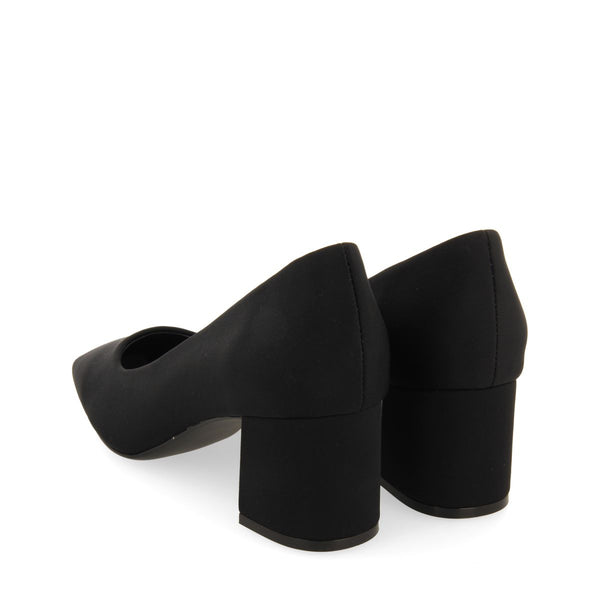 Zapatos de salón negros con puntera cuadrada para mujer flachau