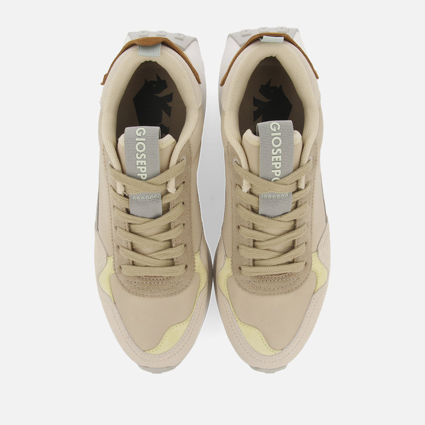 Sneakers retro beige en contraste de colores para hombre carluke