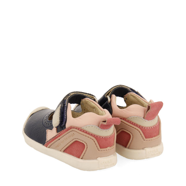 SAPATO TIPO SABRINA DE PELE MULTICOLORIDA PARA BEBÉ DA LINHA MY FIRST GIOSEPPO DUNBEG