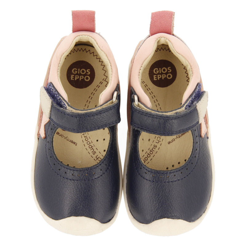 SAPATO TIPO SABRINA DE PELE MULTICOLORIDA PARA BEBÉ DA LINHA MY FIRST GIOSEPPO DUNBEG