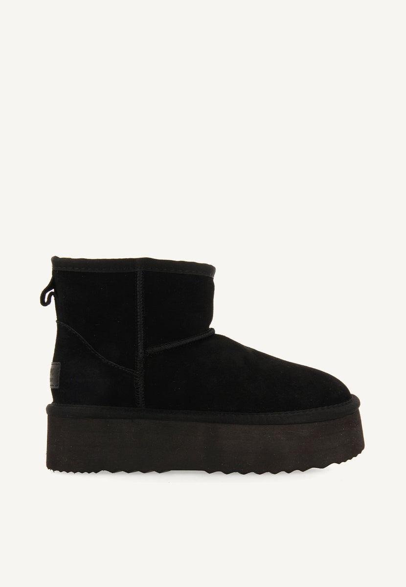 BOTAS AUSTRALIANAS NEGRAS CON PLATAFORMA PARA MUJER BANCROFT