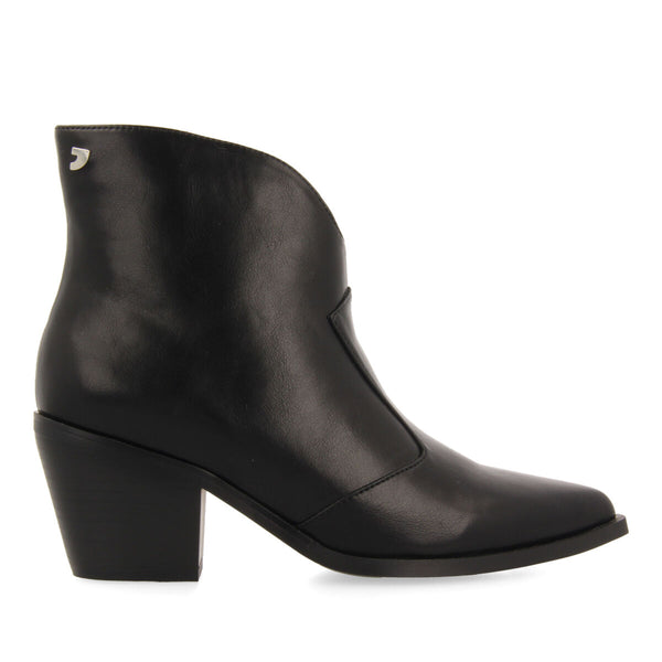 Botín estilo cowboy negro para mujer portree