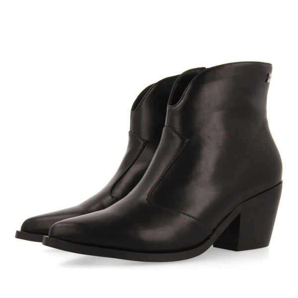Botín estilo cowboy negro para mujer portree