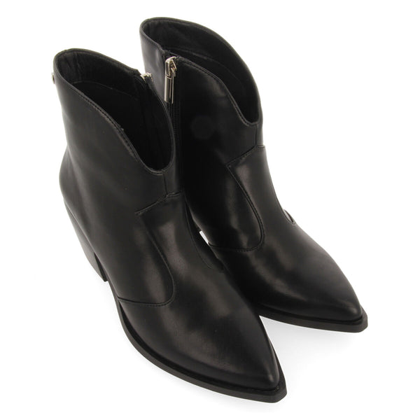 Botín estilo cowboy negro para mujer portree