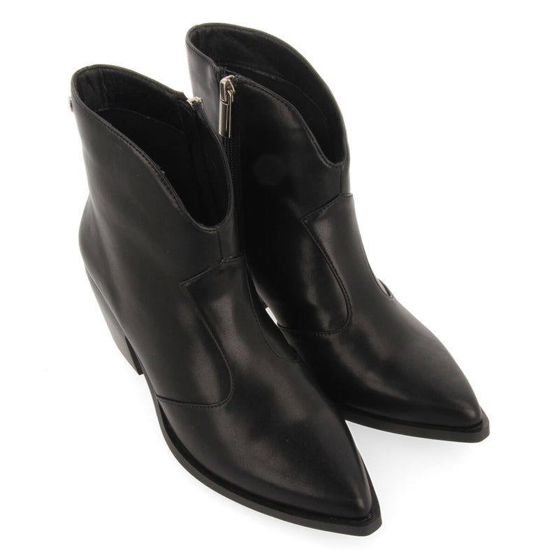 Botín estilo cowboy negro para mujer portree