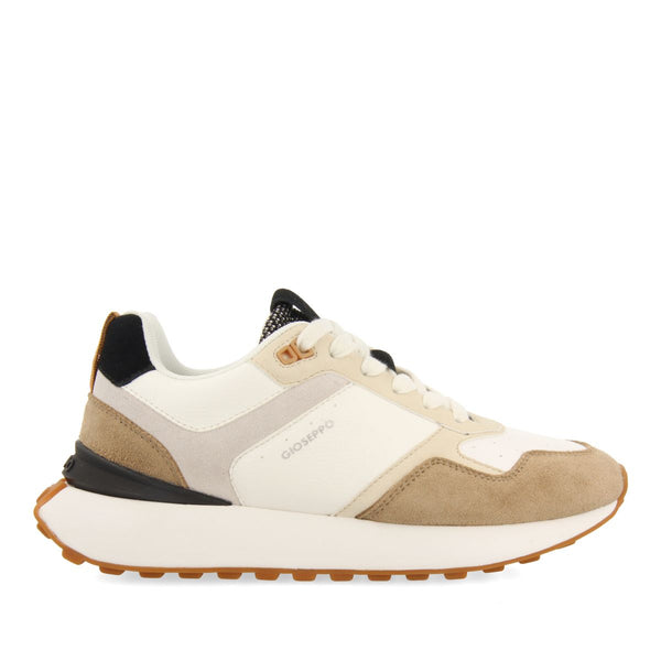 SNEAKERS OFF-WHITE DE PIEL DE INSPIRACIÓN RETRO PARA MUJER ELFERS
