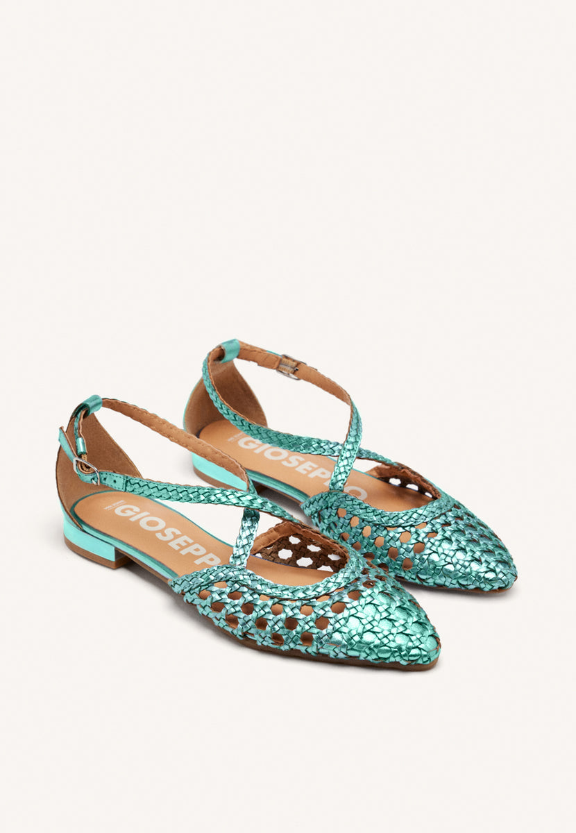 BALLERINE IN PELLE CON INTRECCI PER DONNA LESKOVIC