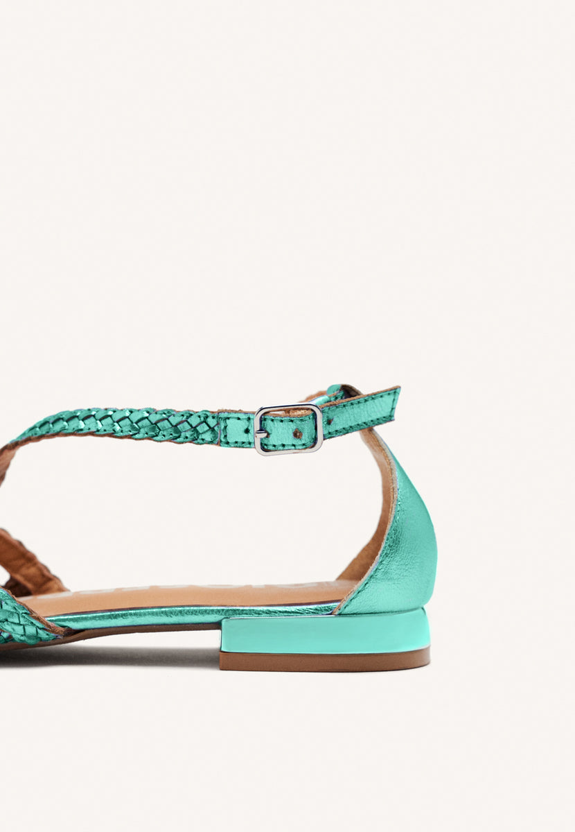 BALLERINE IN PELLE CON INTRECCI PER DONNA LESKOVIC