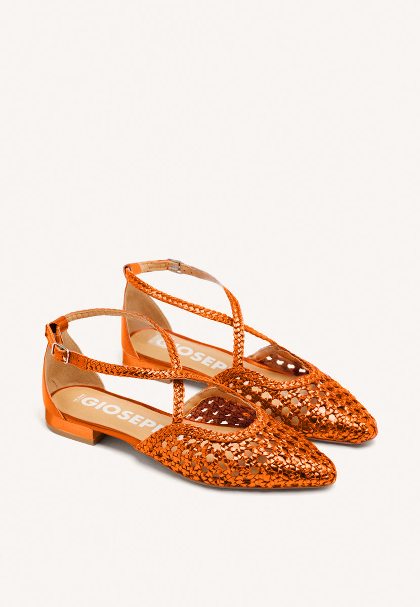 BALLERINE IN PELLE CON INTRECCI PER DONNA LESKOVIC