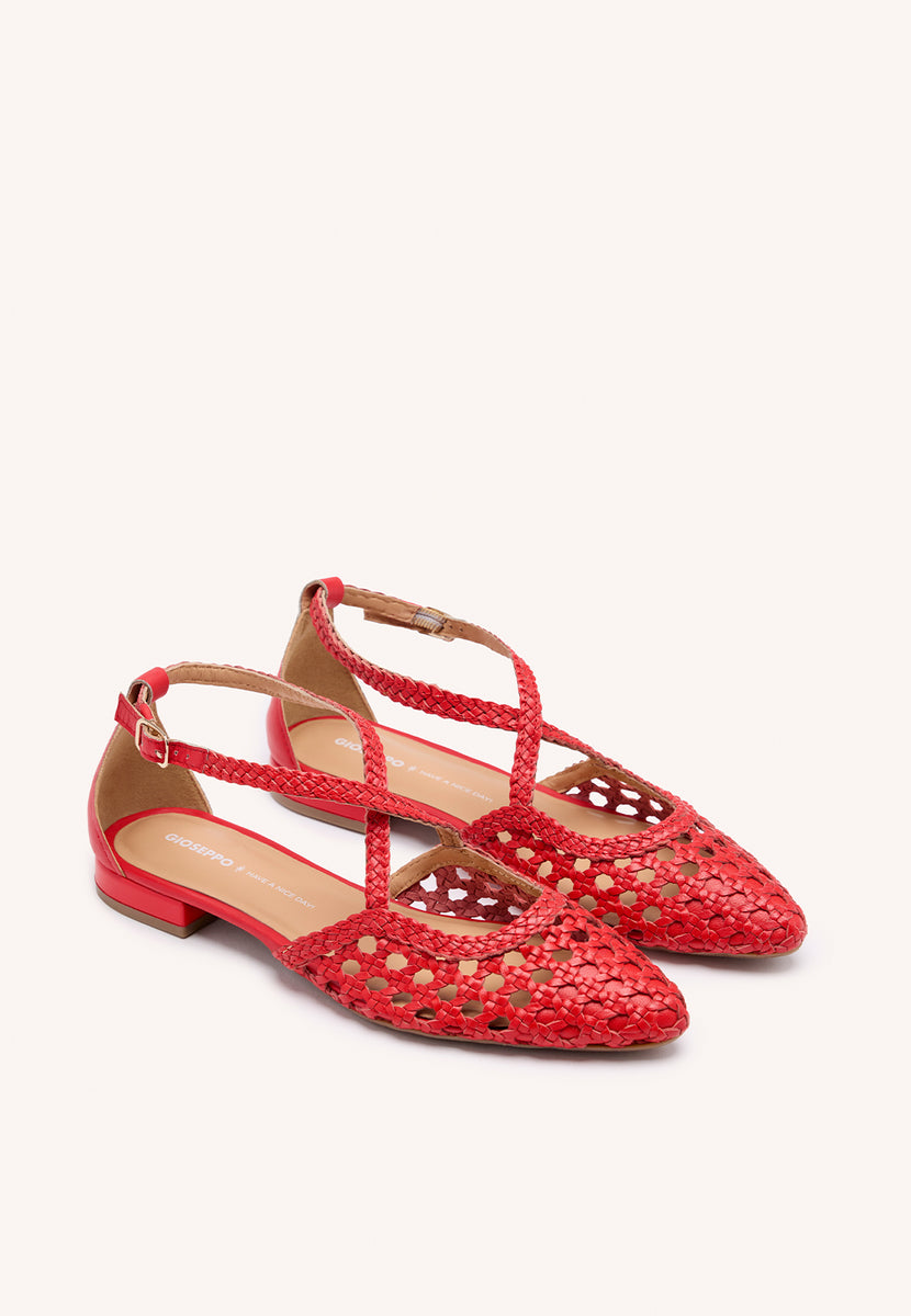 BALLERINE IN PELLE CON INTRECCI PER DONNA LESKOVIC