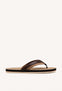 CHANCLAS MARRONES CON CORTE BICOLOR PARA HOMBRE BRENT