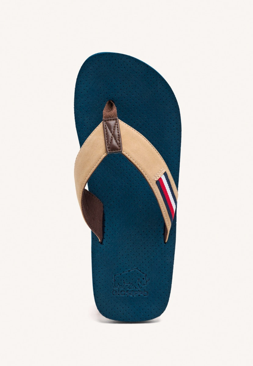 TONGS BLEUES MARINE AVEC CONTRASTES DE COULEUR POUR HOMME COLTON