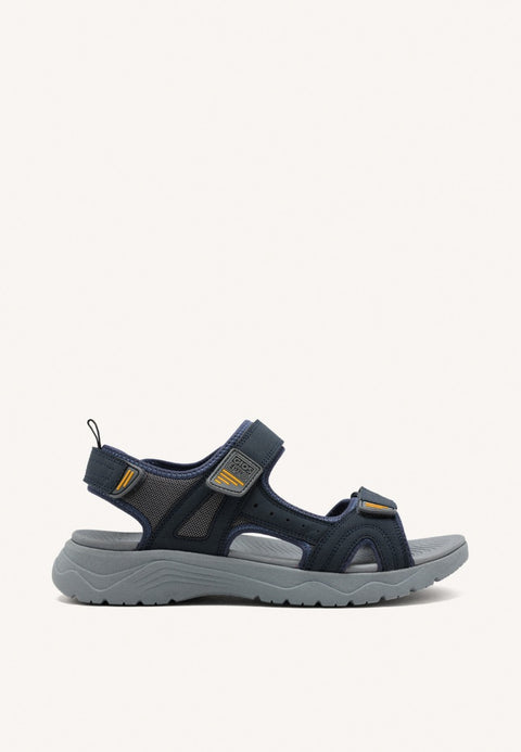 SANDALES GRISES AVEC ACCENTS DE COULEUR POUR HOMME METKOVIC