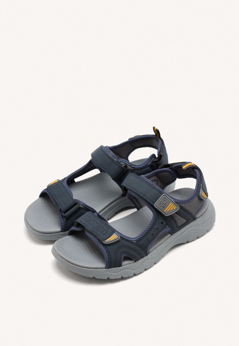 SANDALES GRISES AVEC ACCENTS DE COULEUR POUR HOMME METKOVIC