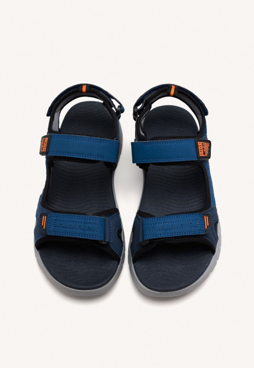 SANDALES BLEUES MARINE AVEC ACCENTS DE COULEUR POUR HOMME METKOVIC