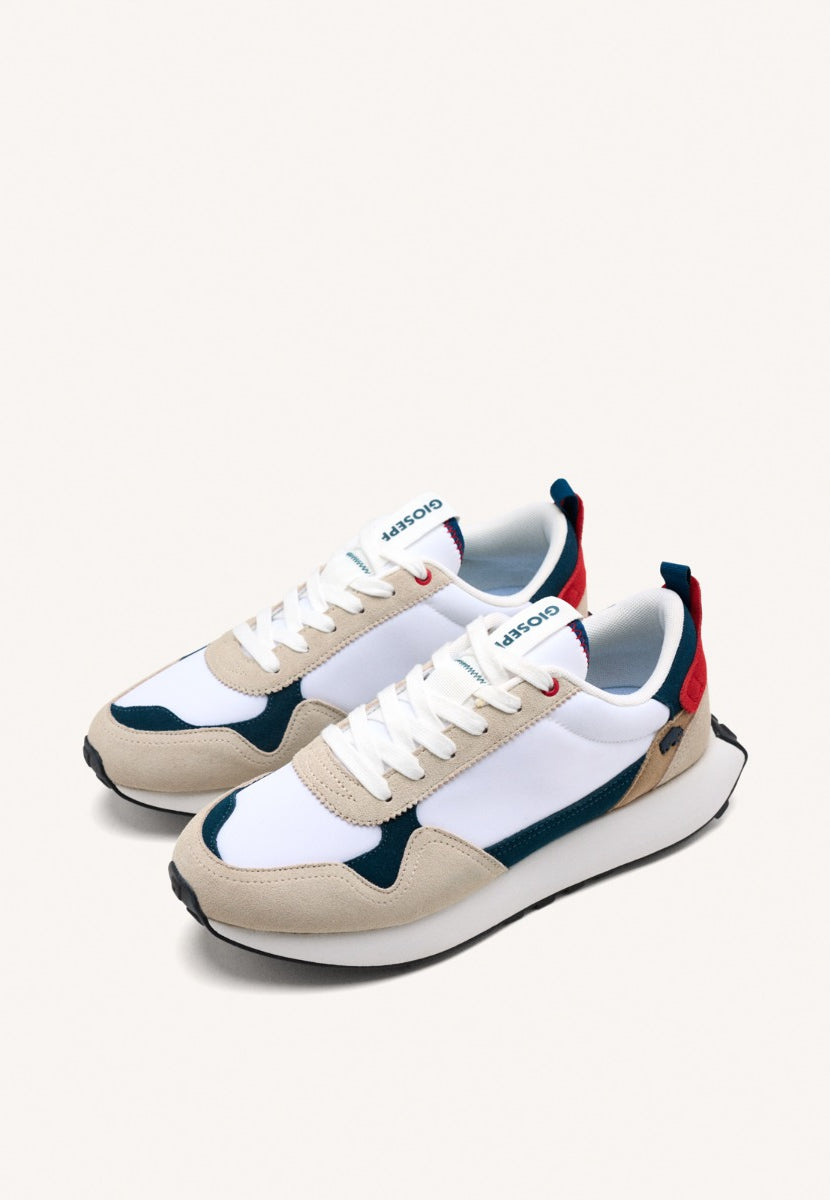 SNEAKERS BLANCAS CON CONTRASTES DE COLOR PARA HOMBRE ZENNOR