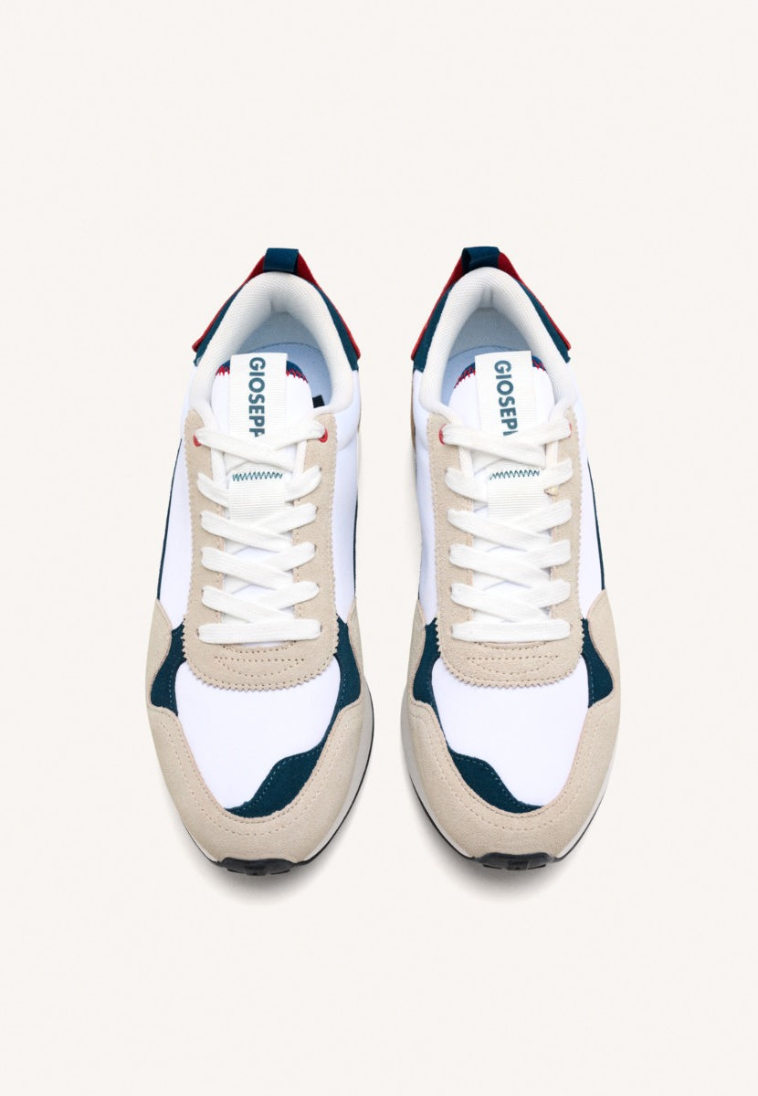 SNEAKERS BLANCAS CON CONTRASTES DE COLOR PARA HOMBRE ZENNOR
