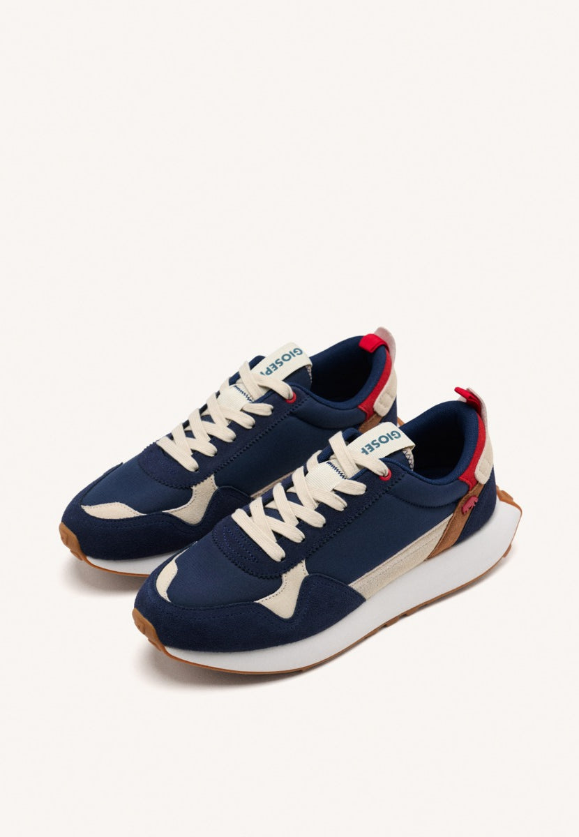 SNEAKERS COLOR AZUL MARINO CON CONTRASTES DE COLOR PARA HOMBRE ZENNOR